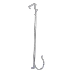 Adams 9220-99-1740 Adjustable Wreath Hook, 10 lb, Polycarbonate/PVC, For: Standard Door Frames