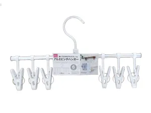 Aluminum Hanger with 6 Clothespins