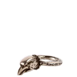 Anger Forest Eagle Head 925 Ring Size 6.5