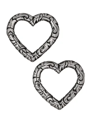 Baroque Heart Clicker Hangers