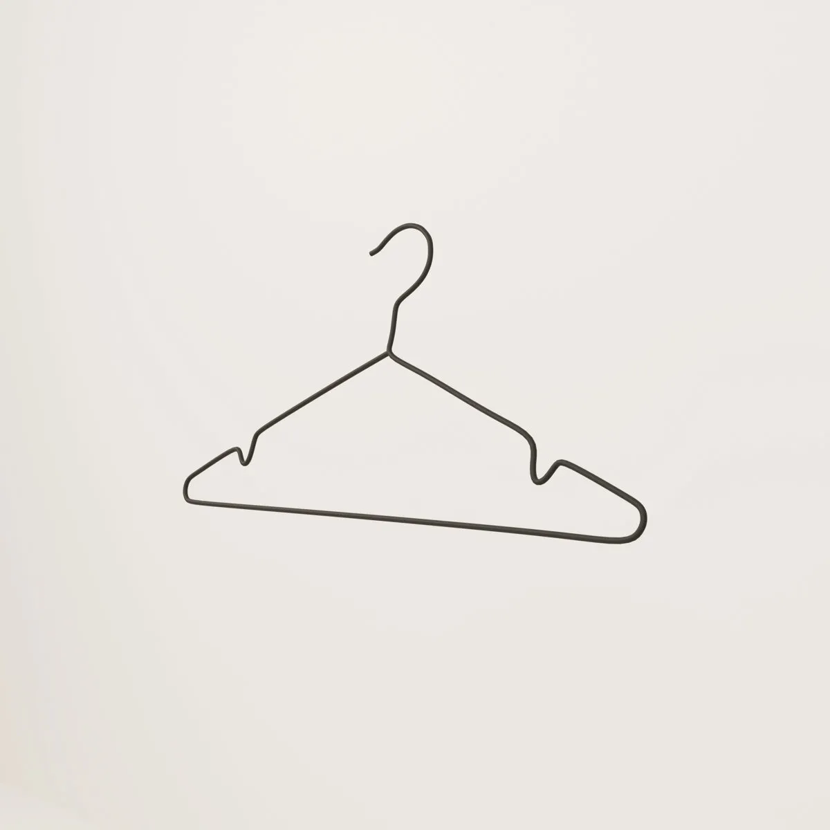 Black metal hanger – For clothes