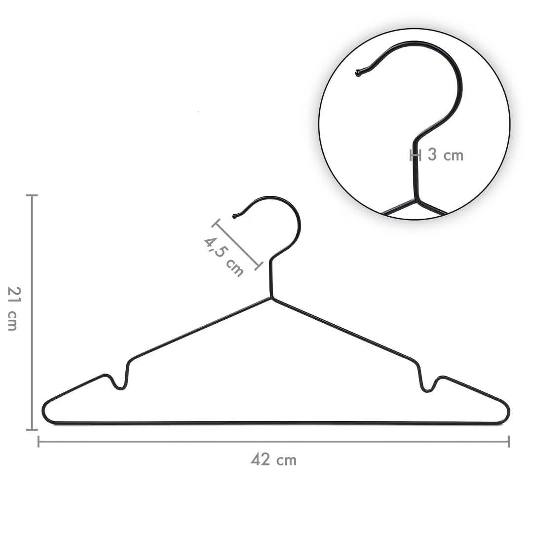 Black metal hanger – For clothes