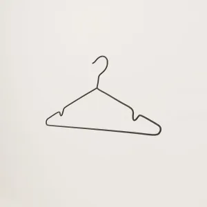 Black metal hanger – For clothes