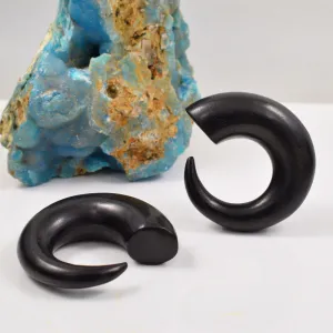 Black Wood Spiral Ear Talons
