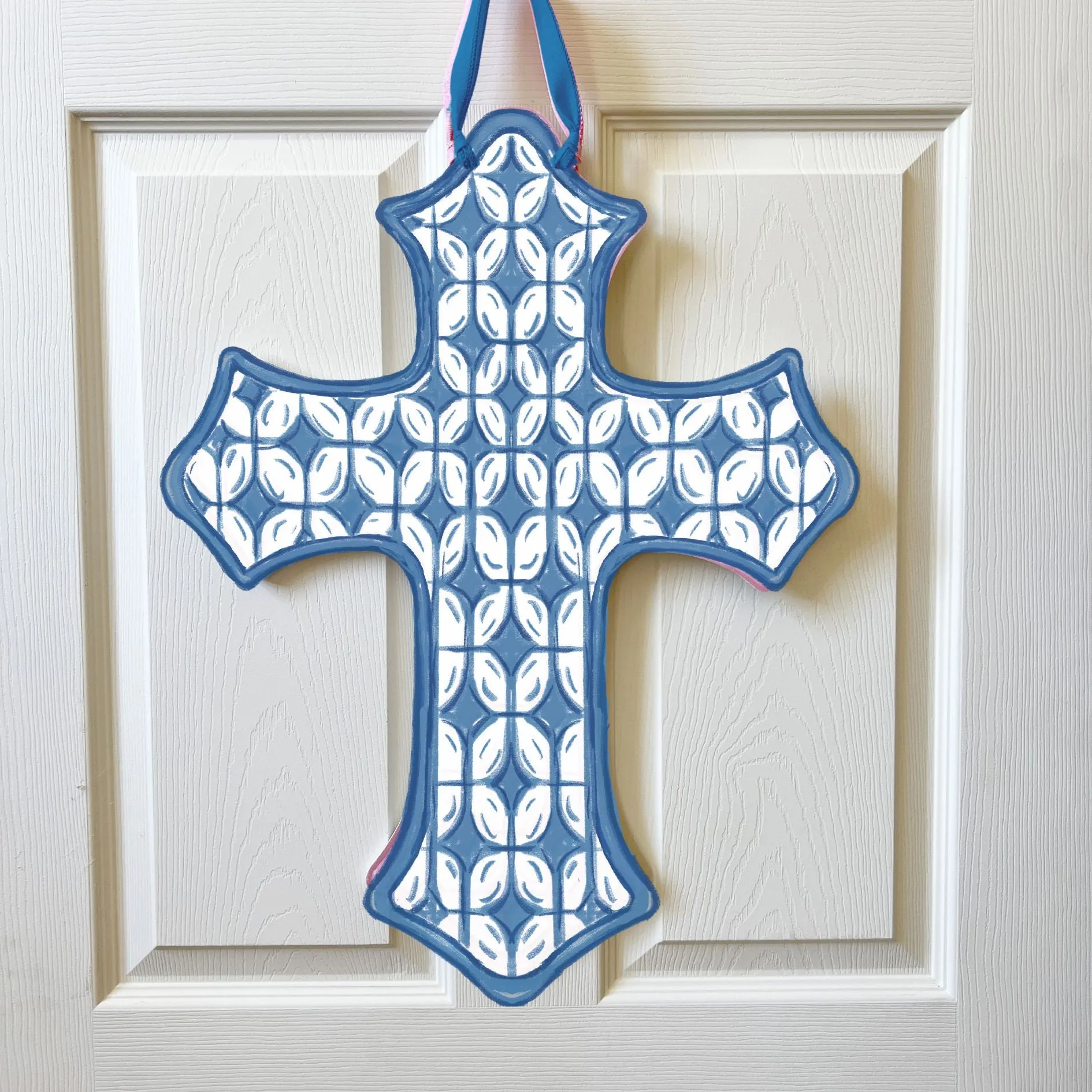 Blue Cross Door Hanger