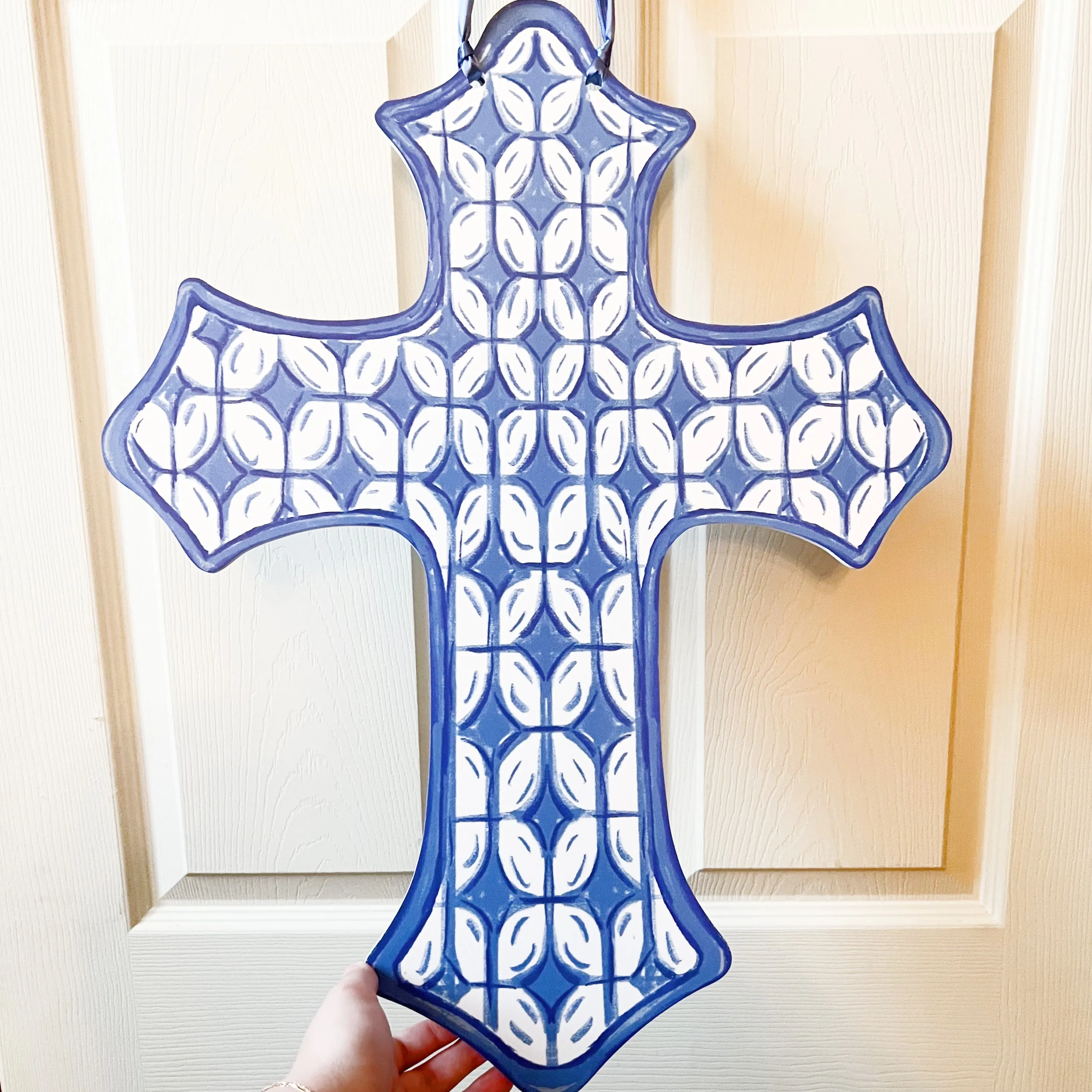 Blue Cross Door Hanger