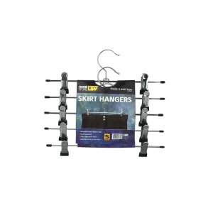 Chrome Clip Pants Hangers 5 Pack