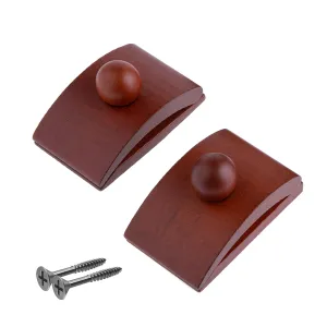 Classy Clamps Wooden Quilt Wall Hangers 2 Large Clips (Dark) And Screws For Wall