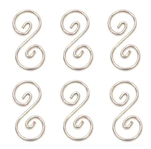 Curly Q 2 - 2 1/4 Inch (pkg of 6) for Stained Glass