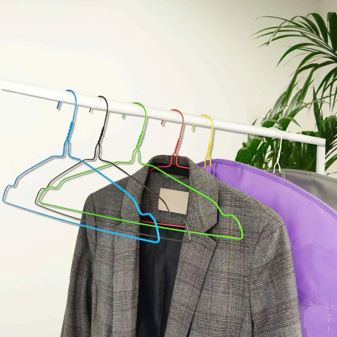 Dryclean & Laundry Metal Metal Wire Hanger 16" 2.2mm - Multicolour