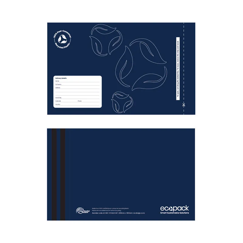 Ecopack Foolscap Recycled Courier Bags (1 Pack/50 Bags)