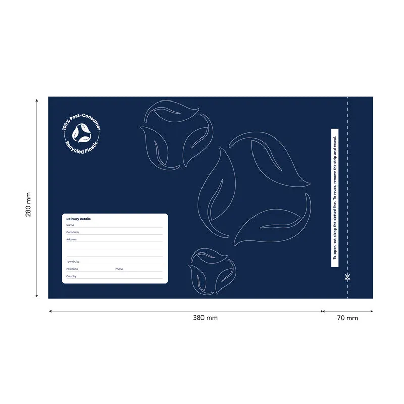 Ecopack Foolscap Recycled Courier Bags (1 Pack/50 Bags)