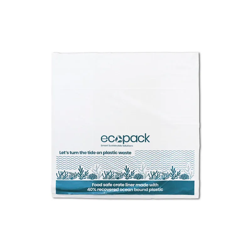 Ecopack Recycled Plastic Crate Liners (1 Pack/100 Bags)