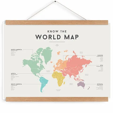 Educational Chart World Map