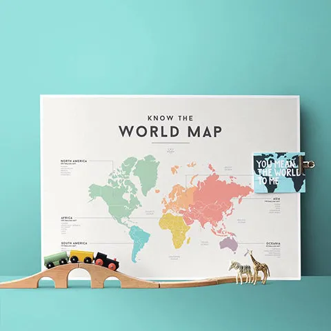Educational Chart World Map