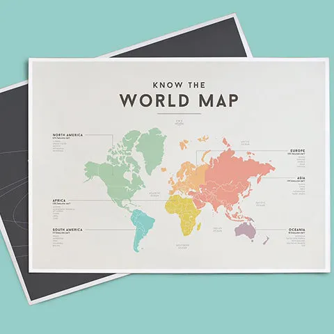 Educational Chart World Map