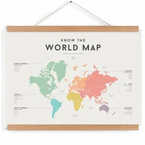 Educational Chart World Map