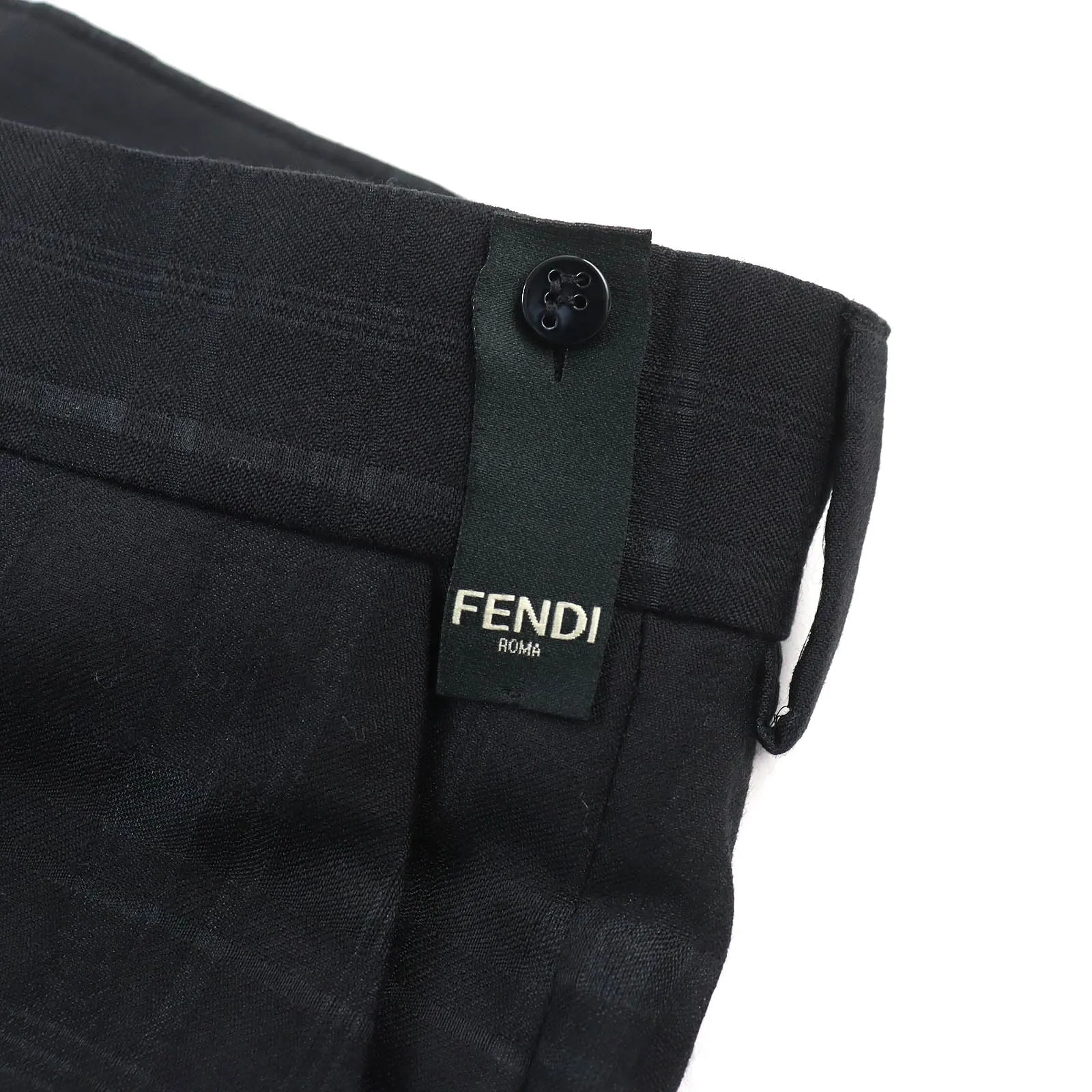 FENDI Pants FB0366 wool Black type 48