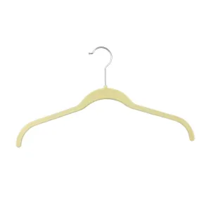 Flocked Coat Hangers 3 Pack Cream