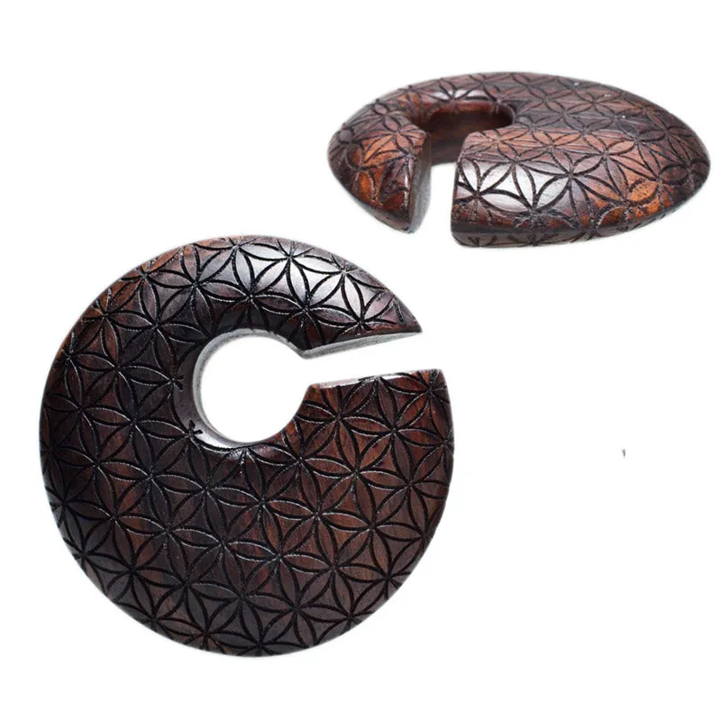 Flower of Life Discus Ear Hangers