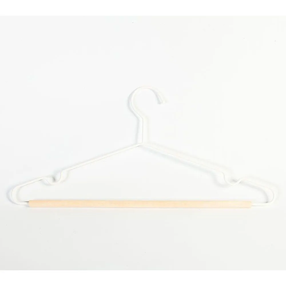 Frosted Timber Coat Hangers 3 Pack White