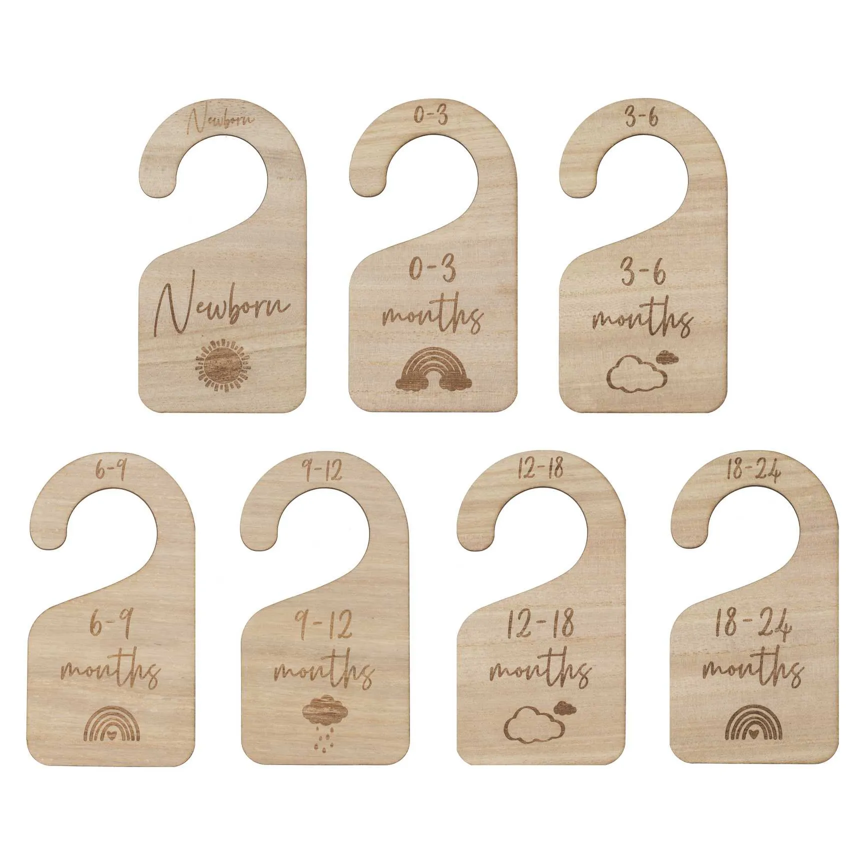 Ginger ray wooden baby pendants