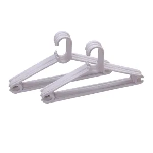 Heart Home Plastic 18 Pcs Hanger Set for Wardrobe (White) -CTLTC11027 CTHH12483