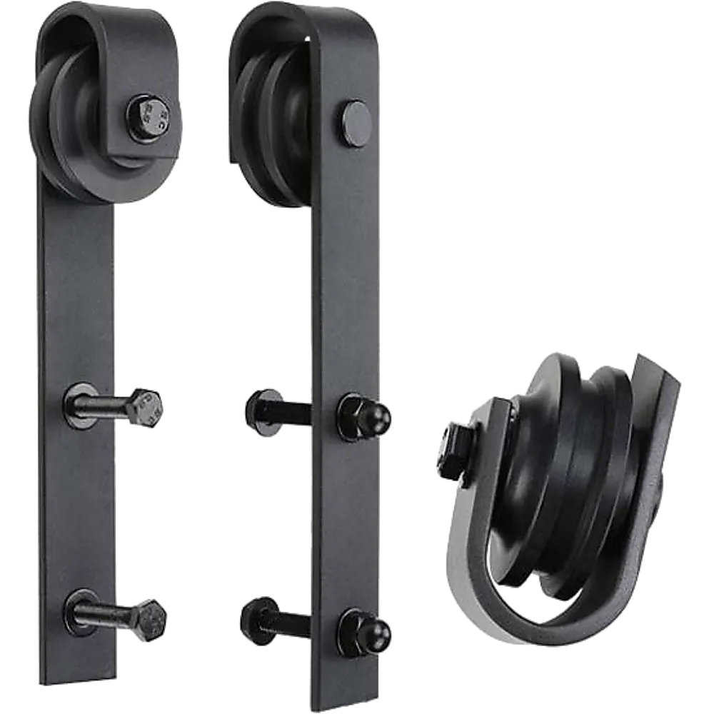 Heavy Duty Sliding Barn Door Hardware Kit, 160kg, 1.8m