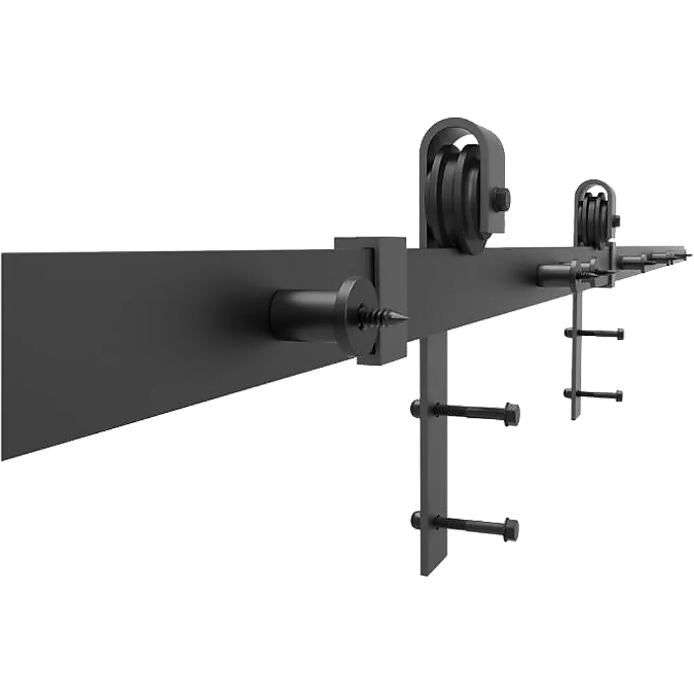 Heavy Duty Sliding Barn Door Hardware Kit, 160kg, 1.8m