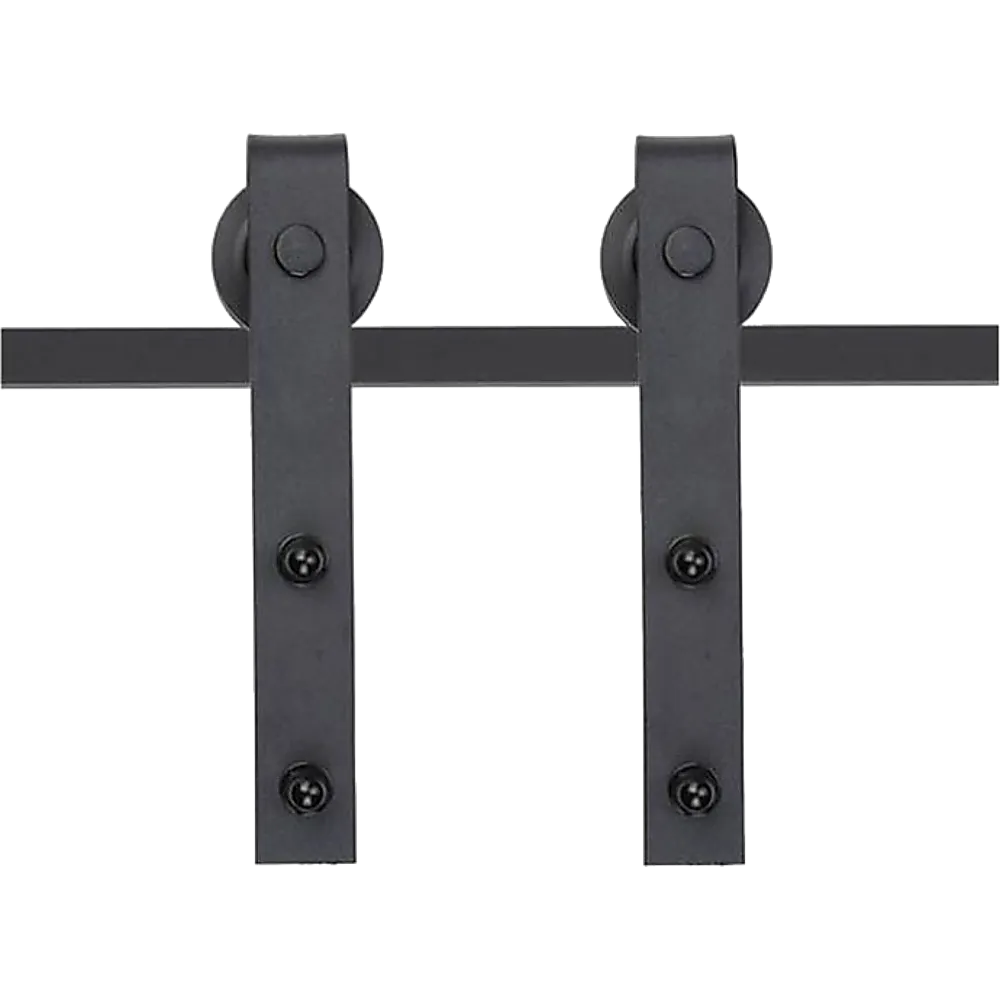 Heavy Duty Sliding Barn Door Hardware Kit, 160kg, 1.8m