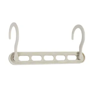 Honey Can Do White Plastic Cascading Collapsible Hangers (20-Pack)