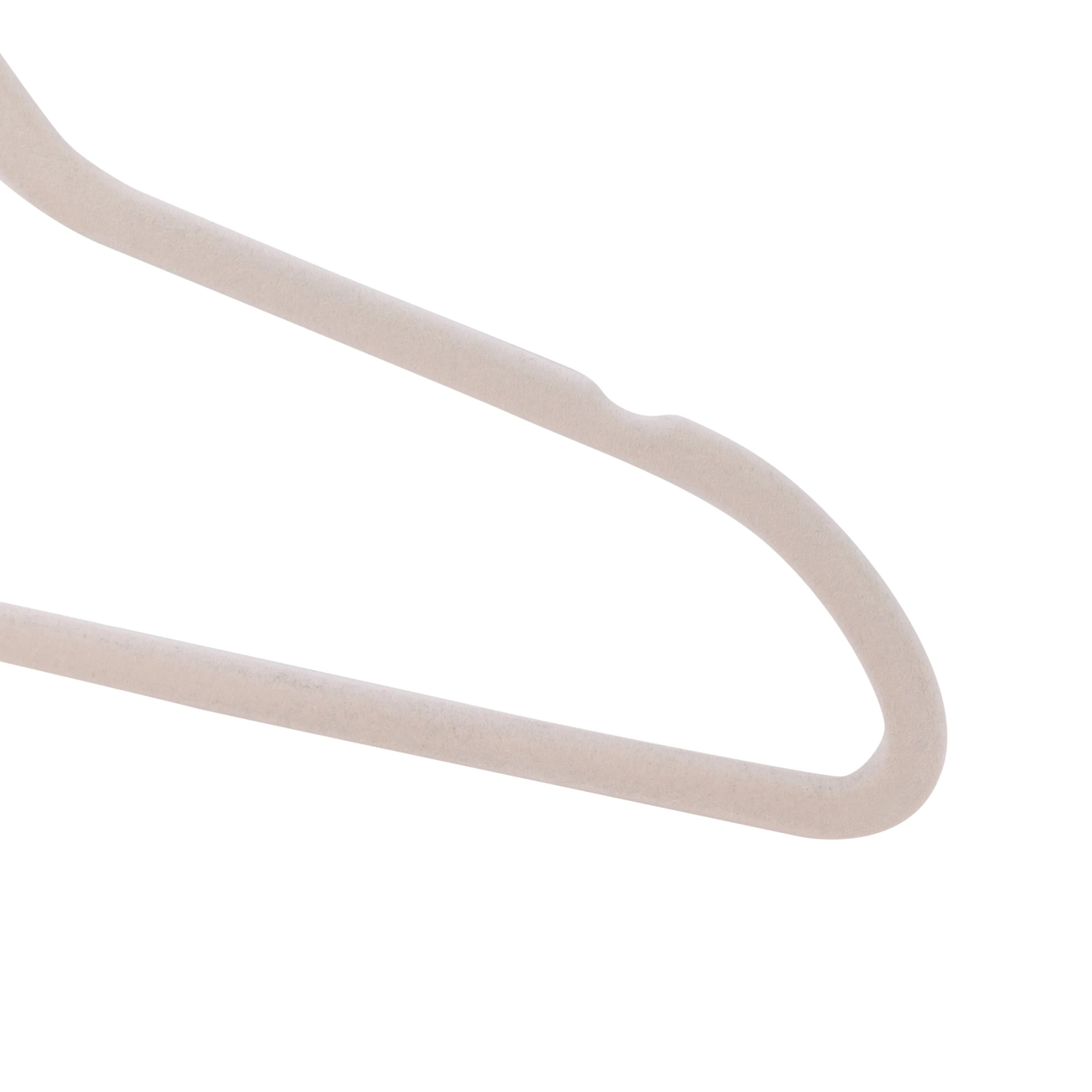 Ivory Slim-Profile Non-Slip Velvet Hangers (25-Pack)