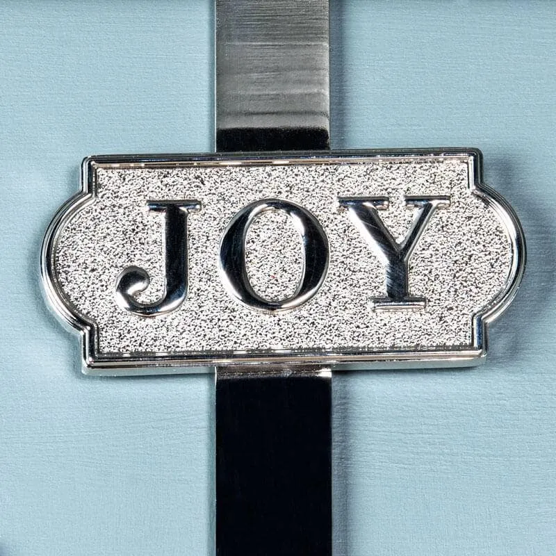 Joy Metal Wreath Hanger - Silver