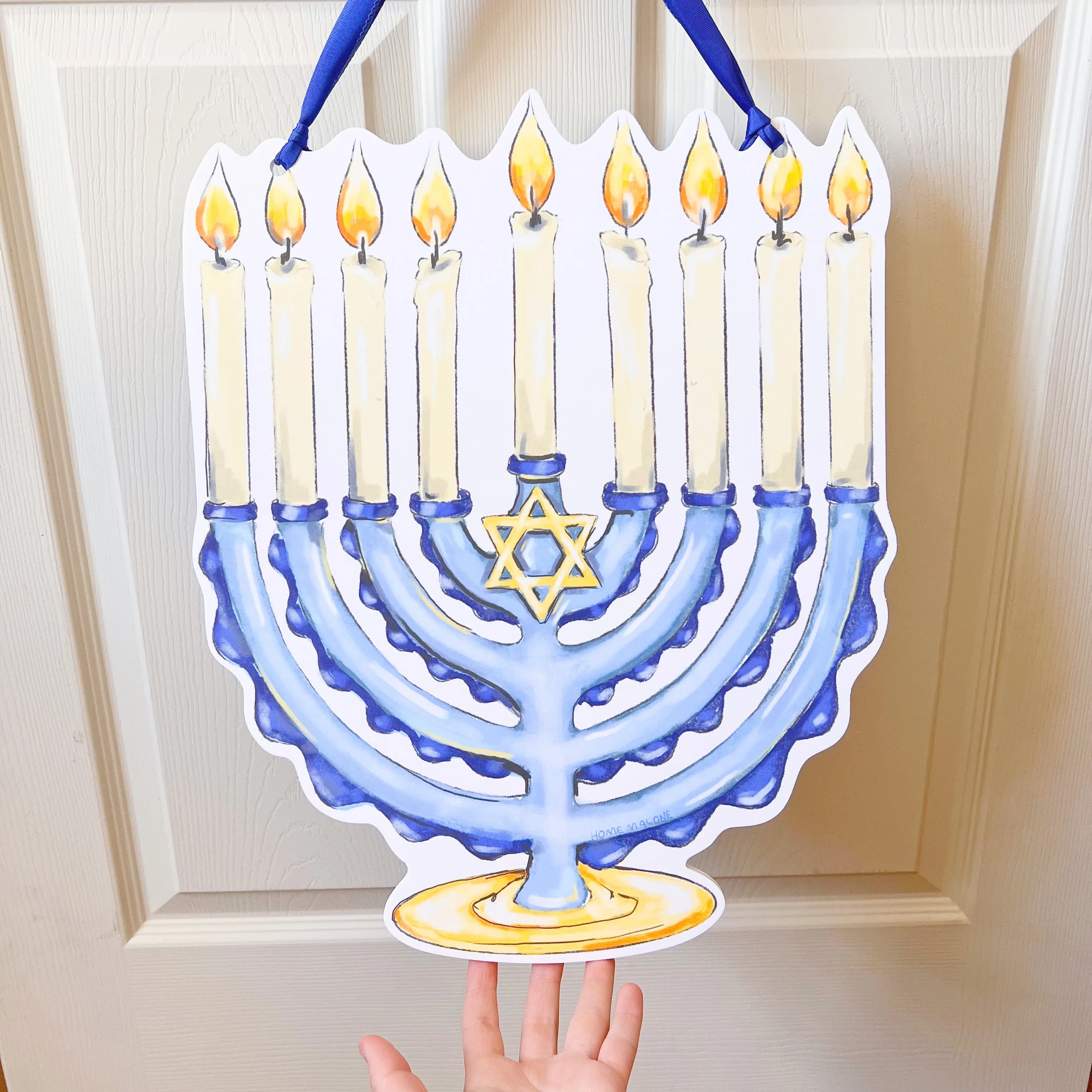 Menorah Door Hanger