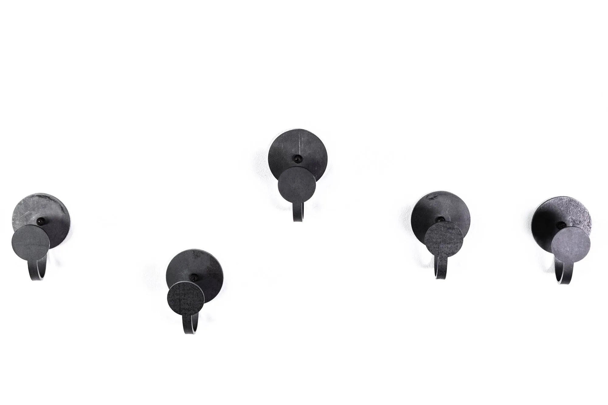 Metal wall hooks Circle, Modern hangers for bathroom