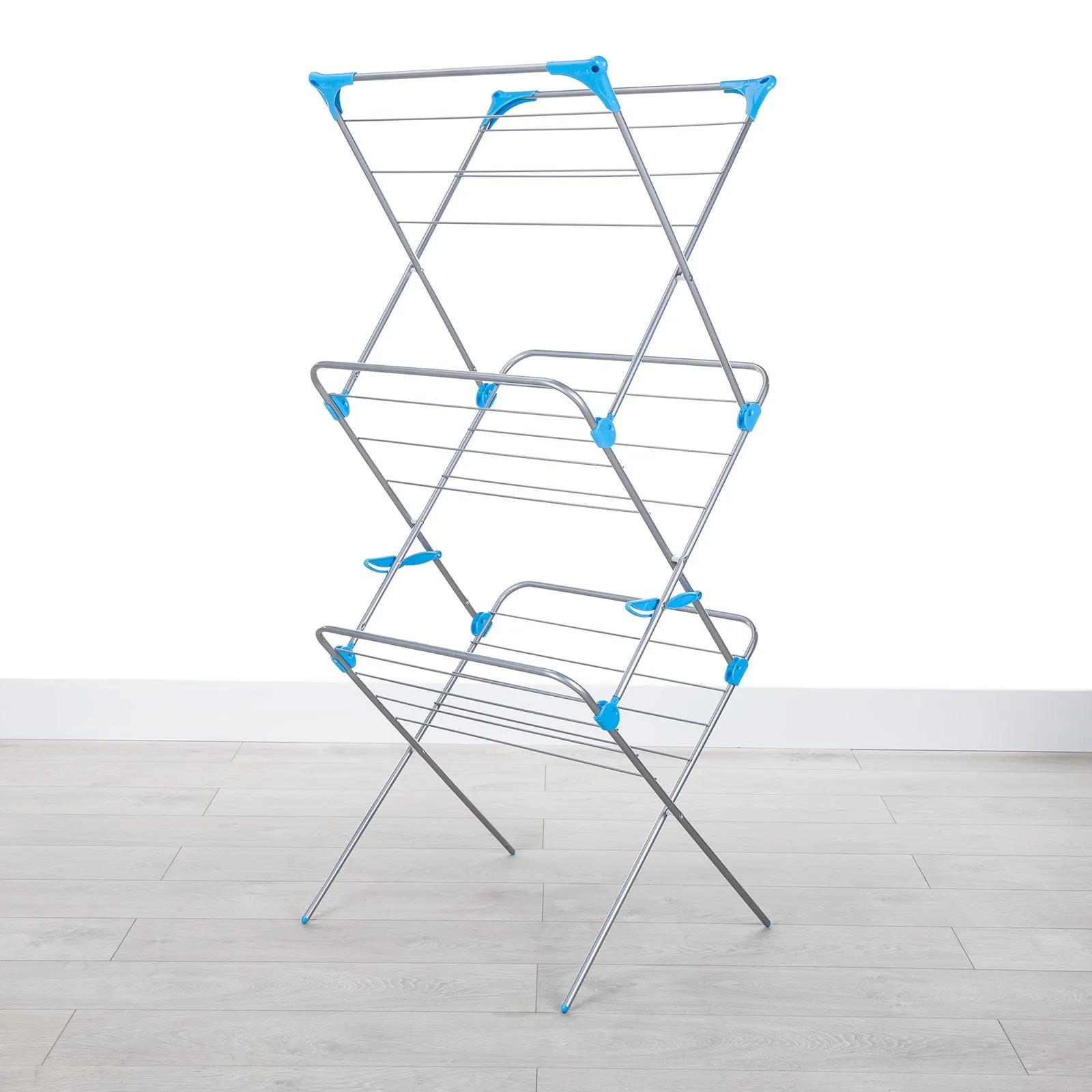 Minky 3 Tier Clothes Airer - Silver