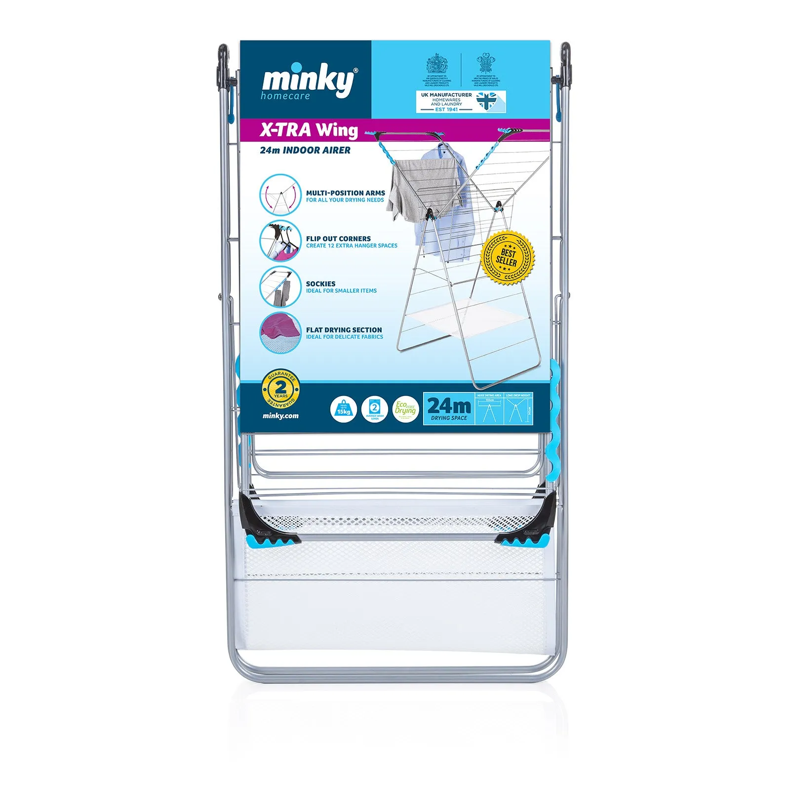 Minky X-Tra Wing Clothes Airer