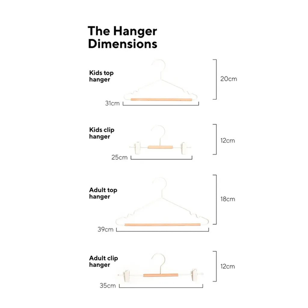 Mustard Made Kids Clip Hangers - Chalk