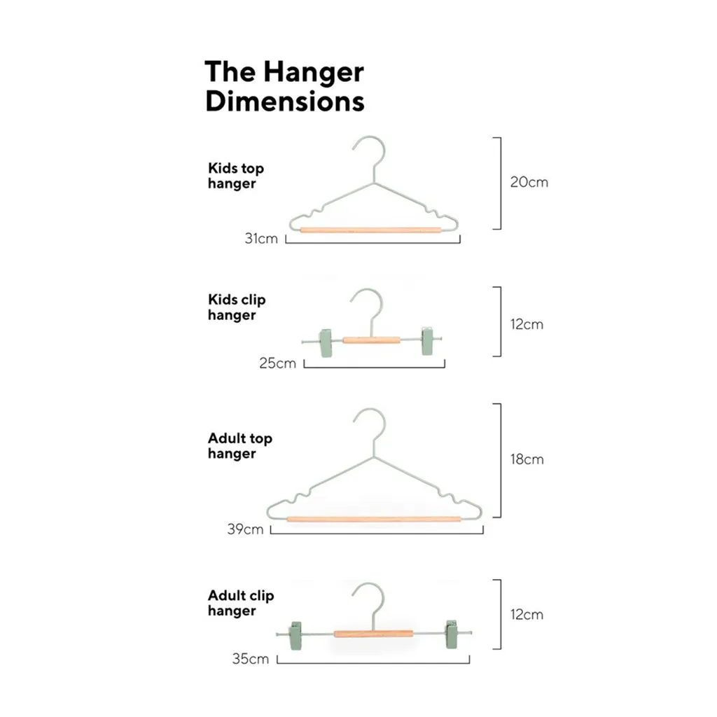 Mustard Made Kids Clip Hangers - Sage