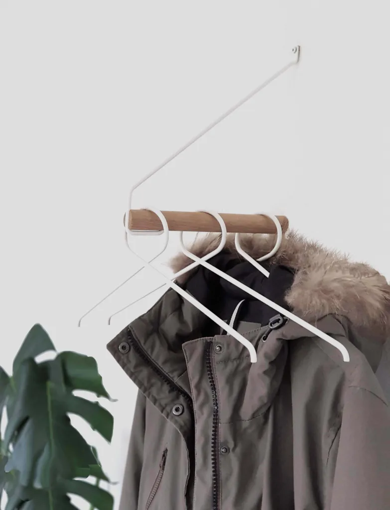 Nordic Function Add More Clothes Rack Oak/White