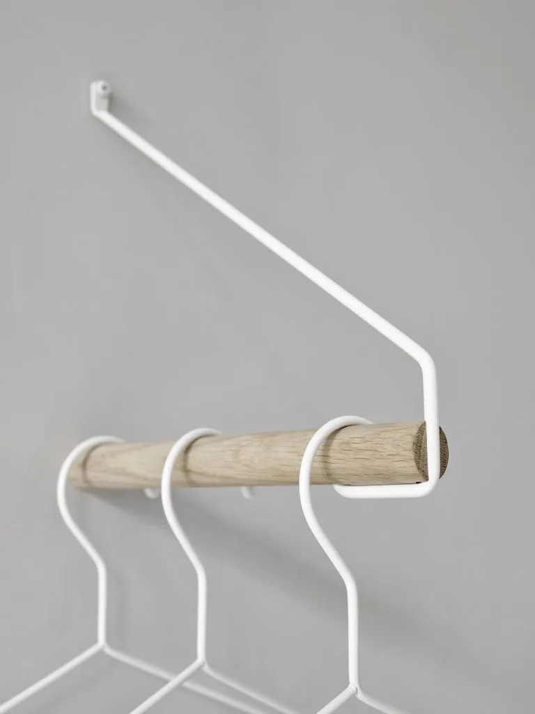 Nordic Function Add More Clothes Rack Oak/White