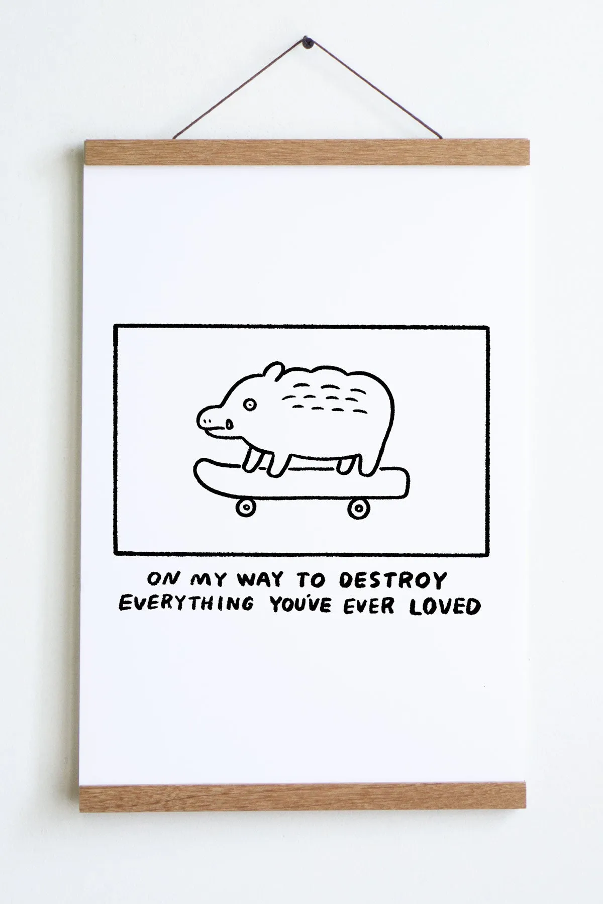 On My Way (Boar) Print