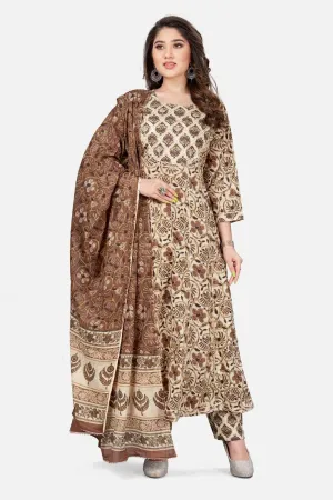 Premium Cotton Block Print Anarkali Set