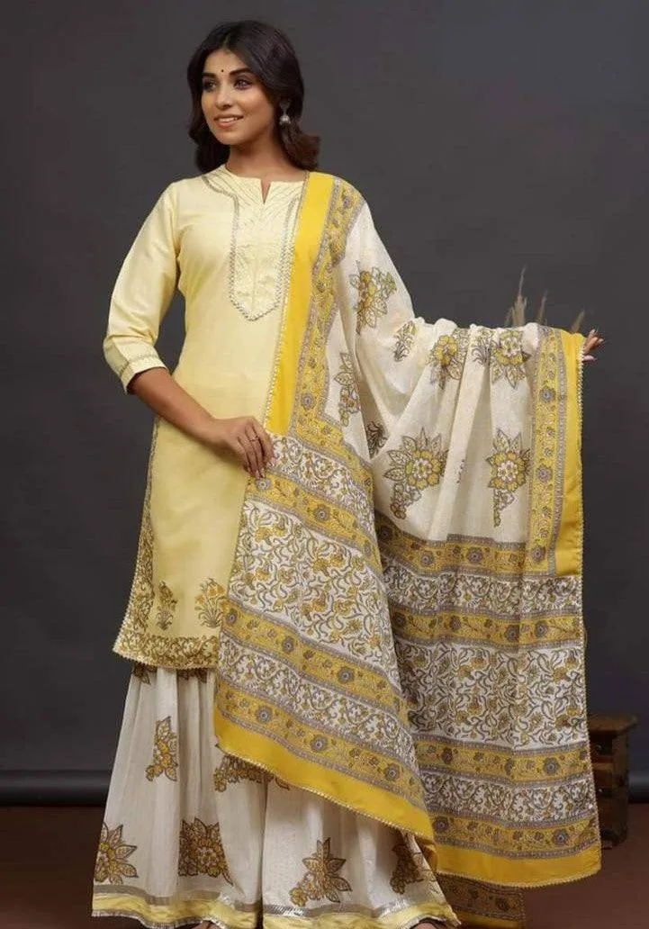 Premium Rayon Cotton Palazzo Set