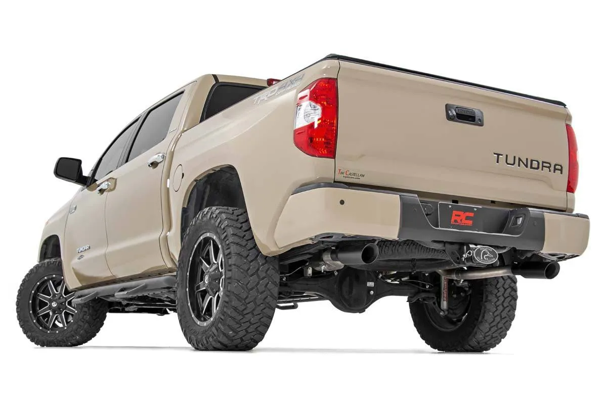 Rough Country Dual Cat-Back Exhaust System w/ Black Tips | 2009-2021 Toyota Tundra (96012)