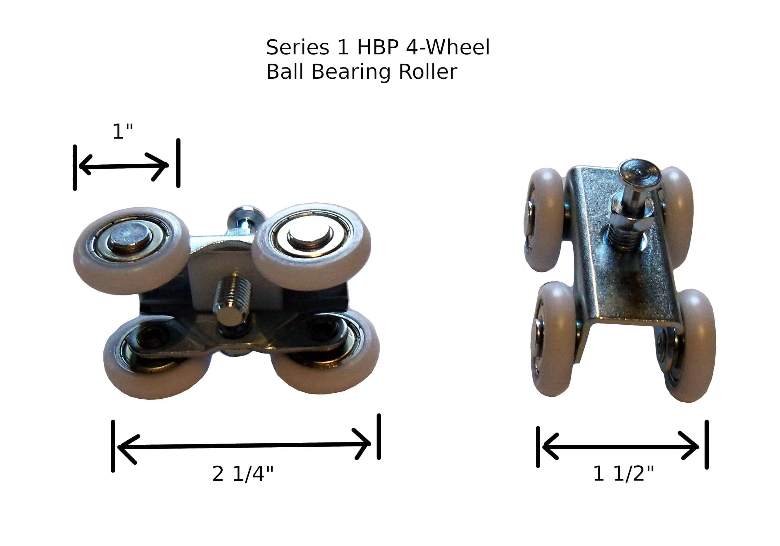 Series 1 HBP-HD Pocket Door Track and Hardware -4- Wheel Ball Bearing Hanger