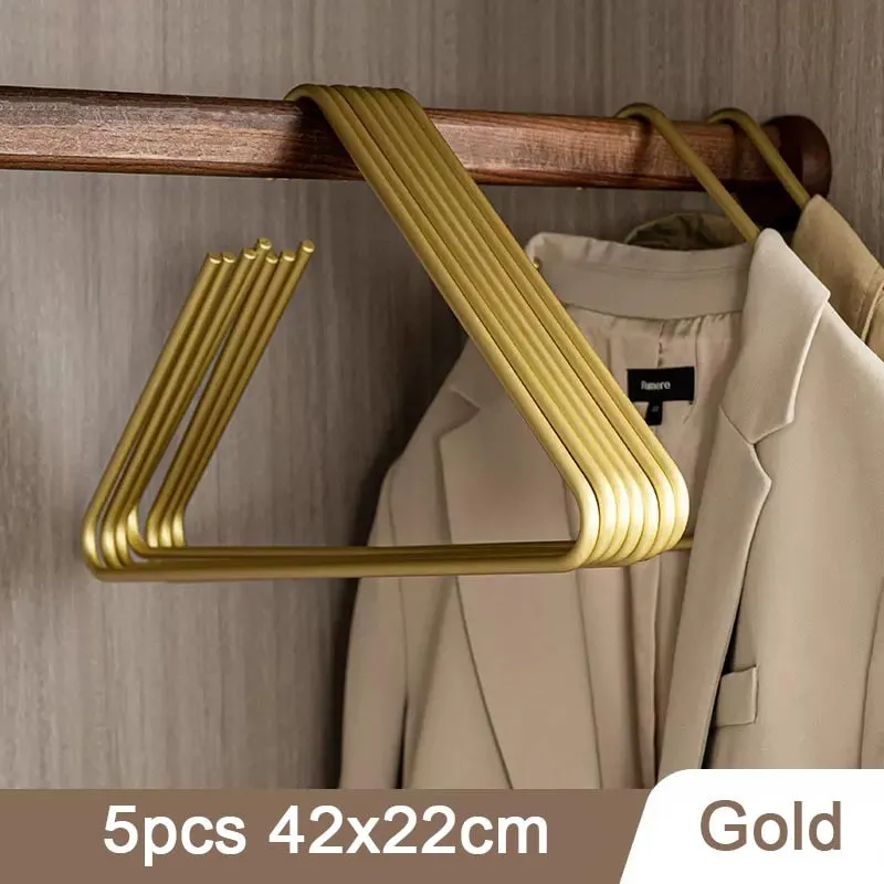 TEEK - Triangle 5pcs Solid Metal Hangers