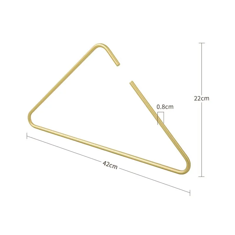 TEEK - Triangle 5pcs Solid Metal Hangers