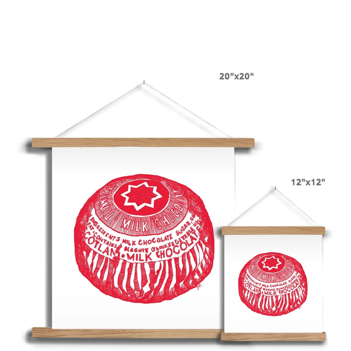 Tunnock's Tea Cake Fine Art Print with Hanger