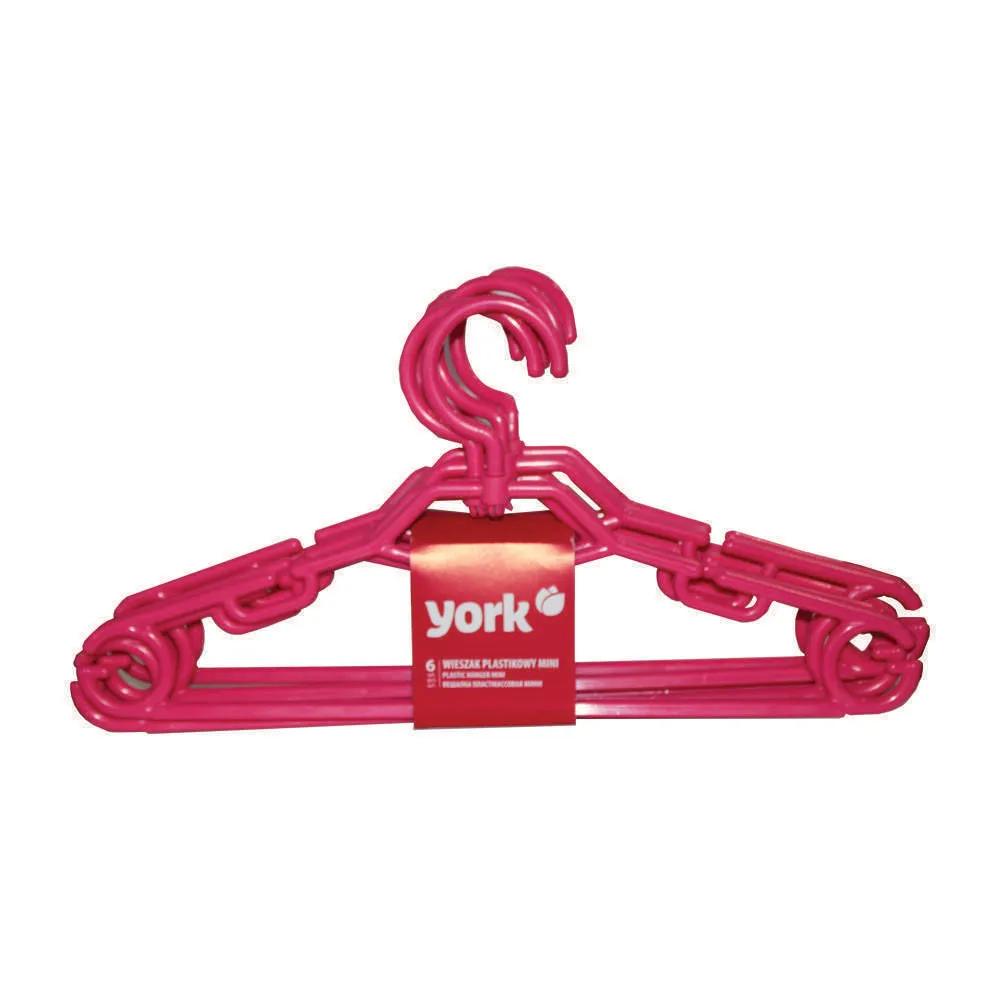 York Plastic Hanger Hook 6pc